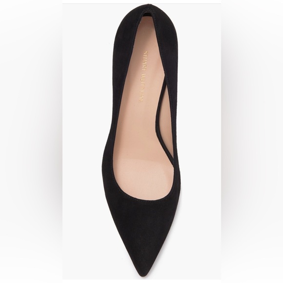 Stuart Weitzman Adria Black Suede Pumps - Picture 4 of 9